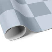 Minimalist Powder Blue Checkerboard Pattern  Cadeaupapier (Rol Hoek)
