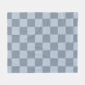 Minimalist Powder Blue Checkerboard Pattern Fleece Deken (Voorkant (Horizontaal))