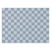 Minimalist Powder Blue Checkerboard Pattern Tafelkleed (Voorkant (Horizontaal))