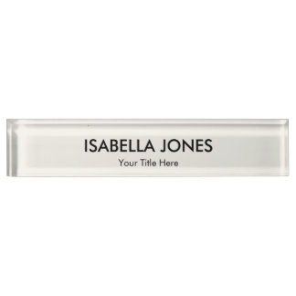 Minimalist Professional Acrylic | Desk Name Plate Naambordje