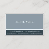 Minimalist Professional Blue Grey Visitekaartje (Voorkant)