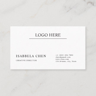 Minimalist Professional Branding QR Code Card Visitekaartje