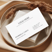 Minimalist Professional Branding QR Code Card Visitekaartje