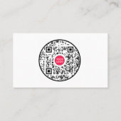 ​Minimalist Professional Business Card with QR Cod Visitekaartje (Achterkant)