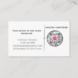 ​Minimalist Professional Business Card with QR Cod Visitekaartje