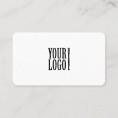 Minimalist Professional Company Logo QR Code Visitekaartje (Achterkant)