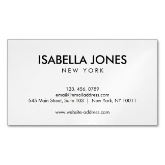 Minimalist Professional Corporate | Business Card  Magnetisch Visitekaartje