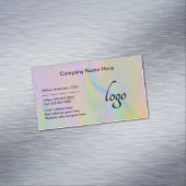 Minimalist Professional Corporate FAUX holografisc Magnetisch Visitekaartje (Voorbeeld)