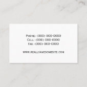 Minimalist Professional Electrician Business Card Visitekaartje (Achterkant)