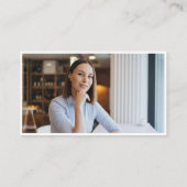 Minimalist Professional Logo Photo Real Estate Visitekaartje (Achterkant)