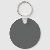 Minimalist Professional Modern Handwrite Dark Grey Sleutelhanger (Achterkant)