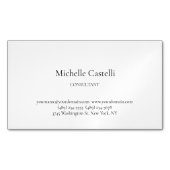 Minimalist Professional Unique Classical Custom Magnetisch Visitekaartje (Voorkant)