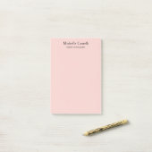 Minimalist Professional Unique Classical Pastel Post-it® Notes (Op bureau)