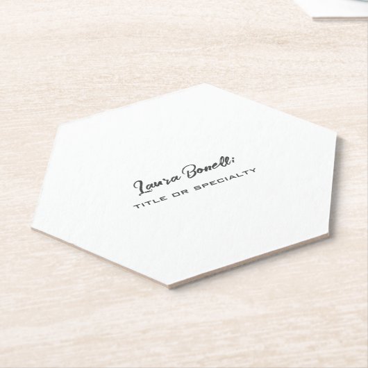 Minimalist Professioneel Modern Kartonnen Onderzetters (Schuin)