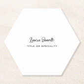 Minimalist Professioneel Modern Kartonnen Onderzetters (Voorkant)