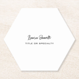 Minimalist Professioneel Modern Kartonnen Onderzetters