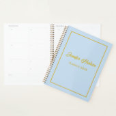 Minimalist Professionele Schattigee Poederblauw We Planner (Display)