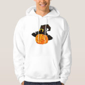 Minimalist Pumpkin Witch Hat Hoodie (Voorkant)