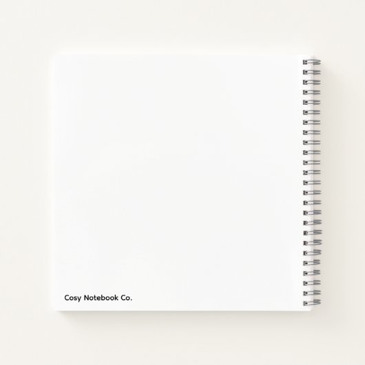 Minimalist Purple Circle Notebook Notitieboek (Achterkant)