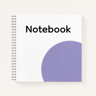 Minimalist Purple Circle Notebook Notitieboek