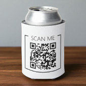 Minimalist QR Code Scan Me Business Blikjeskoeler