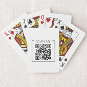 Minimalist QR Code Scan Me Business Pokerkaarten