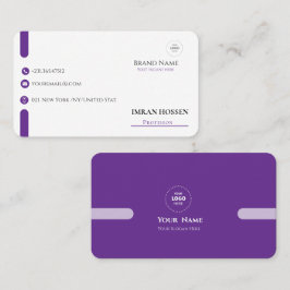 Minimalist qr cood business card visitekaartje