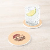 Minimalist quilling design Countryside in Autumn Zandsteen Onderzetter (Zijkant)