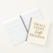 Minimalist Quote Notebook – “Small Steps'' Notitieboek (Binnen)