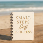 Minimalist Quote Notebook – “Small Steps'' Notitieboek