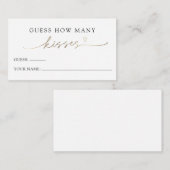 Minimalist raad hoeveel kussen spel Kaart (Voorkant / Achterkant)