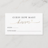 Minimalist raad hoeveel kussen spel Kaart (Voorkant)