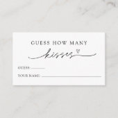 Minimalist raad hoeveel kussen spel Kaart (Voorkant)