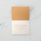 Minimalist Ray of Sunshine Boho Baby shower Bedankkaart (Binnen)