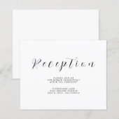 Minimalist Reception Information Insert Flyer (Voorkant / Achterkant)