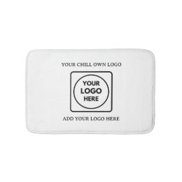 Minimalist Rectangle Business Logo Branding Bath Badmat