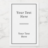 Minimalist Rectangular Adhesive Label Voedselcontainer Etiket (Enkel label)