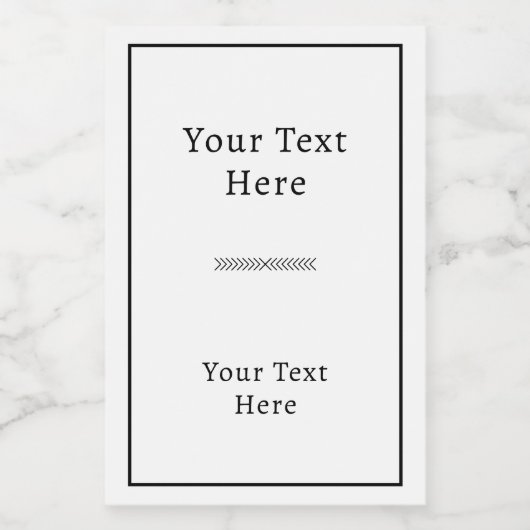 Minimalist Rectangular Adhesive Label Voedselcontainer Etiket (Enkel label)