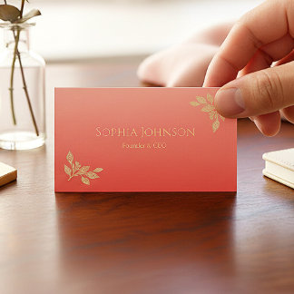 Minimalist red Business Card Visitekaartje
