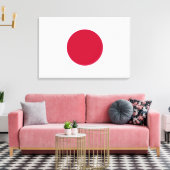 Minimalist Red Circle Design Canvas Afdruk (Insitu (Woonkamer))