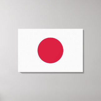 Minimalist Red Circle Design Canvas Afdruk