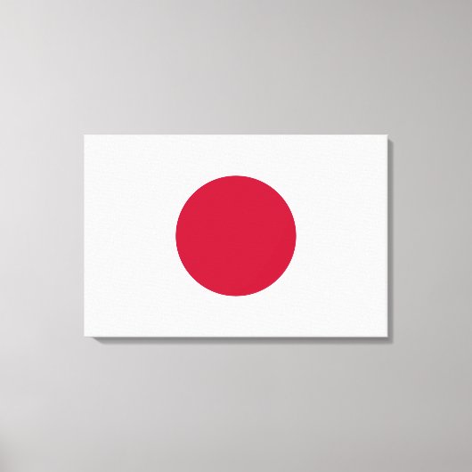 Minimalist Red Circle Design Canvas Afdruk (Voorkant)
