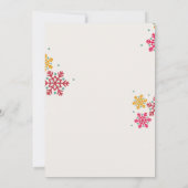 Minimalist Red & Green Christmas Party Invitation Kaart (Achterkant)