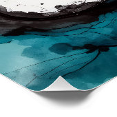 Minimalist Red Poppy Ink Art Print Perfect Poster (Hoek)