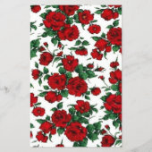 Minimalist Red Rose Elegant Floral Classic Rose Flyer (Achterkant)