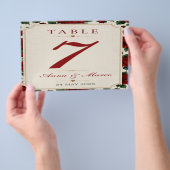 Minimalist Red Rose Elegant Floral Classic Rose Flyer (Hand)