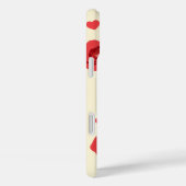 Minimalist Red Roses iPhone Case (Achterkant / Rechts)