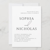 Minimalist Rehearsal Dinner | Elegant Typography Kaart (Voorkant)
