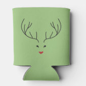 minimalist reindeer face blikjeskoeler (Achterkant)