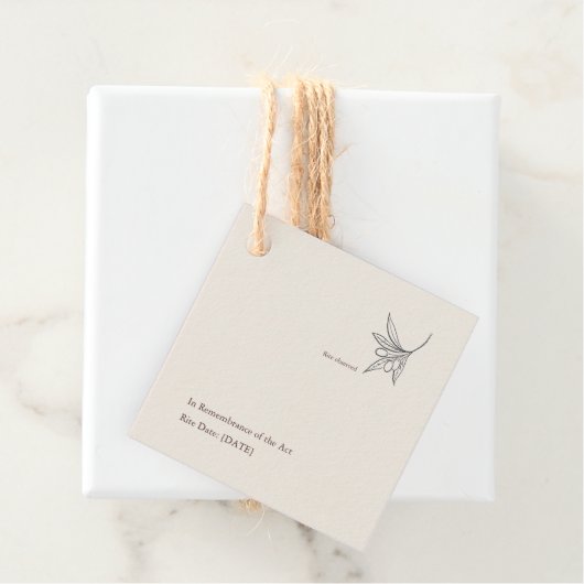 Minimalist Religious Keepsake Bedankjes Labels (In situ)